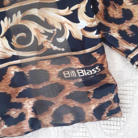 *Vintage Bill Blass Leopard Print Scarf - Picture 2 of 4